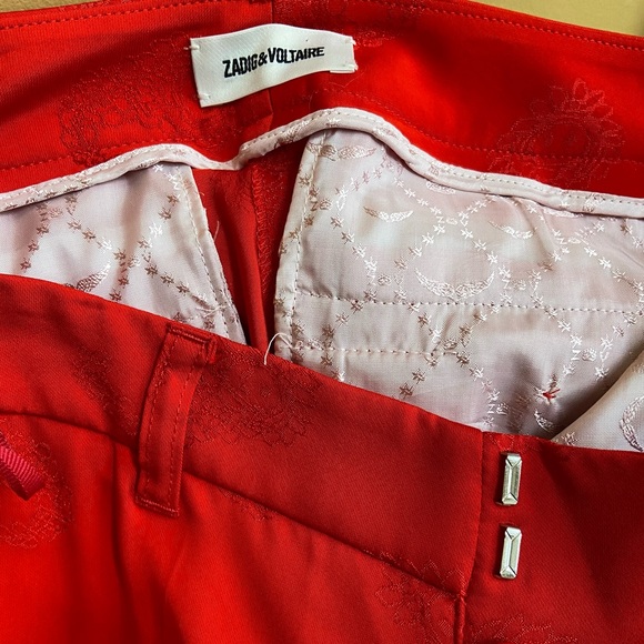 Zadig & Voltaire Prune Jac Paisley Trousers - Picture 5 of 9